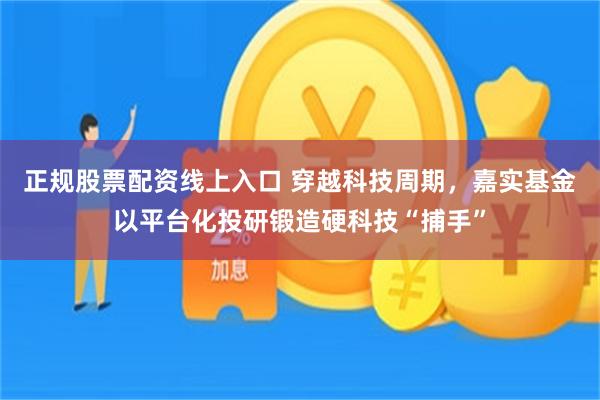 正规股票配资线上入口 穿越科技周期，嘉实基金以平台化投研锻造硬科技“捕手”